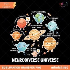 Space Neurodiversity PNG, Neurodiverse PNG, Sped Teacher PNG, Autism Awareness PNG, Special Education PNG