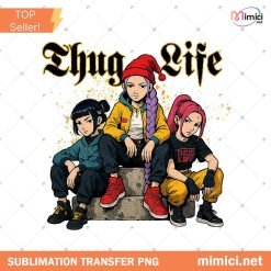 Thug Life Kpop Demon Hunster Png, Saja Girls Band Png, Huntrix Thug Life Png, Christmas Gift