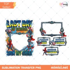 Boys Last Day Of School Autograph PNG 2026, Sign My Shirt Design, Funny Student Tee PNG, End Of Year School Shirt, Kids Graduation preview