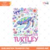 Coastal Summer Turtle PNG Floral Brushstroke Sea Turtle Des… Preview