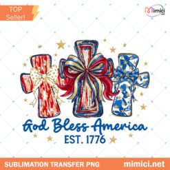 God Bless America Brush Stroke PNG Coquette 4th Of July PNG Patriotic Sublimation Design Retro USA Digital Download
