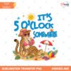 Its 5 Oclock Somewhere Leopard PNG, Beach Lake Summer Shirt Design, Girly Leopard Trendy PNG, Boutique Style Download preview