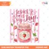 Jesus Is My Jam PNG, Christian Faith Striped Shirt Design, Preppy Summer Religious Clipart, Womens Sublimation Download preview