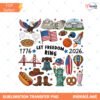 Let Freedom Ring PNG 1776 American 4th Of July Design Patri… Preview