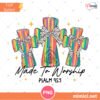 Made To Worship PNG Christian Bible Verse Design Colorful F… Preview