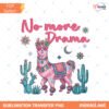 No More Drama Llama PNG, Preppy Striped Llama PNG, Cute Funny Llama PNG, Trendy Girl Summer PNG, Sublimation Design preview