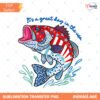 Patriotic Bass Fish PNG File, July 4th Fishing Design, American Flag Fish PNG, USA Sublimation Download preview