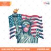 Preppy Statue Of Liberty PNG, Brushstroke USA Design, America 4th Of July PNG, Girly Patriotic Sublimation preview