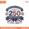 Retro 250Th Anniversary USA PNG Bundle 1776 2026 America PNG Preview