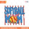 Softball Mom PNG Preppy Stripes Lace Design Game Day Waterc… Preview