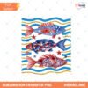 Stripes Patriotic Fish PNG Red White Blue Bass Fishing PNG… Preview