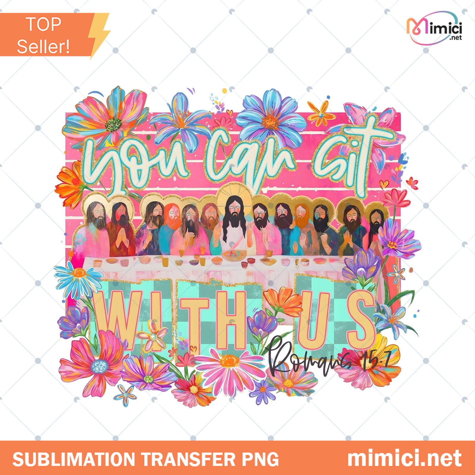 You Can Sit With Us PNG Faith Last Supper Jesus PNG Christia Preview