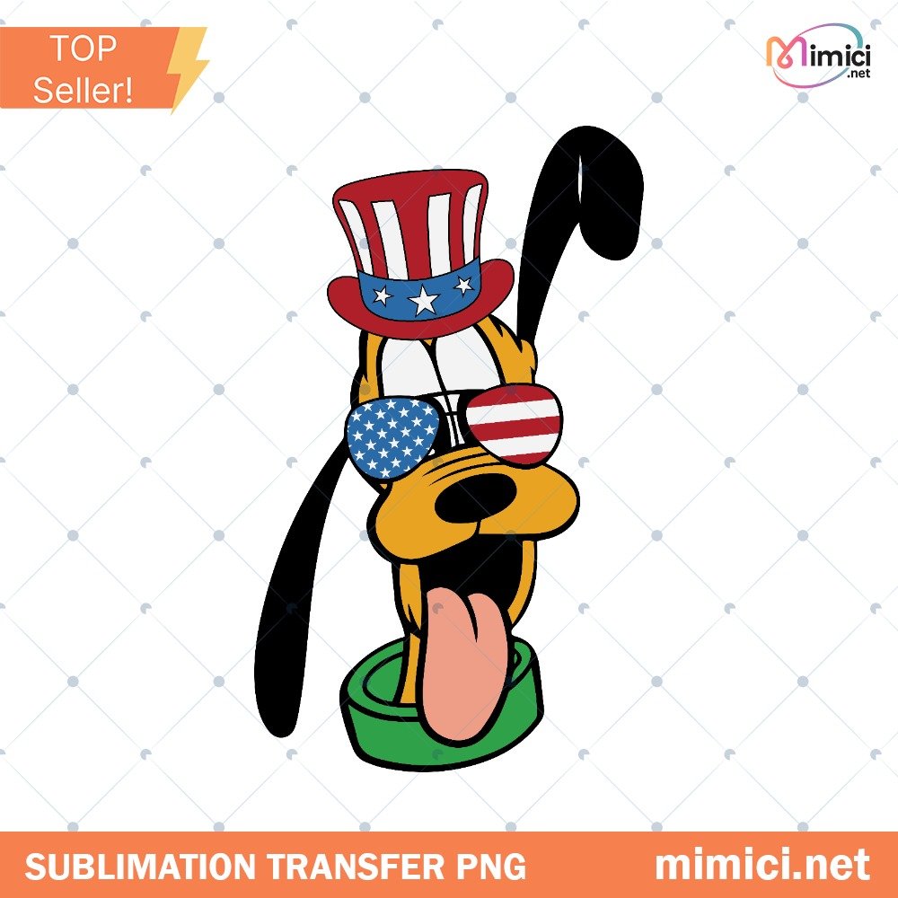Disney Fourth Of July PNG Patriotic Cartoon Friends USA Flag Preview