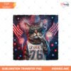 Funny Patriotic Smoking Cat PNG Vintage 4Th Of July Cat PNG Preview