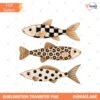Coastal Fish PNG Preppy Pattern Fish PNG Beach House Decor C Preview