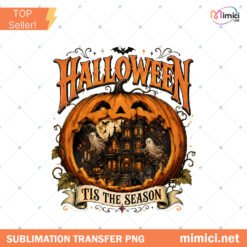 Halloween Pumpkin Haunted House PNG For Sublimation Spooky G Preview